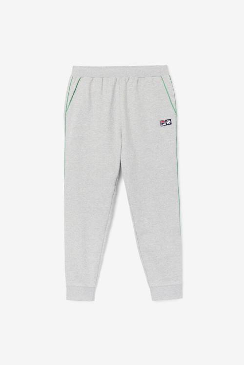 Light Grey / White Men\'s Fila Townes Jogger Pants | Fila568TG