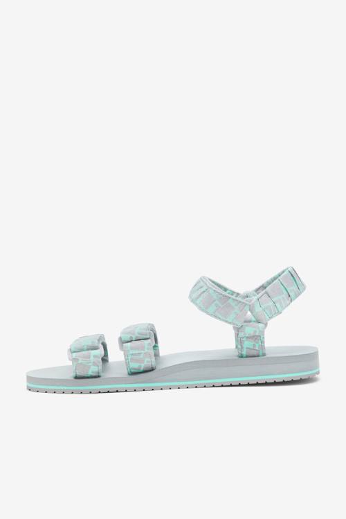 Light Turquoise Men's Fila Drifter Ts Bandana Sandals | Fila064QL