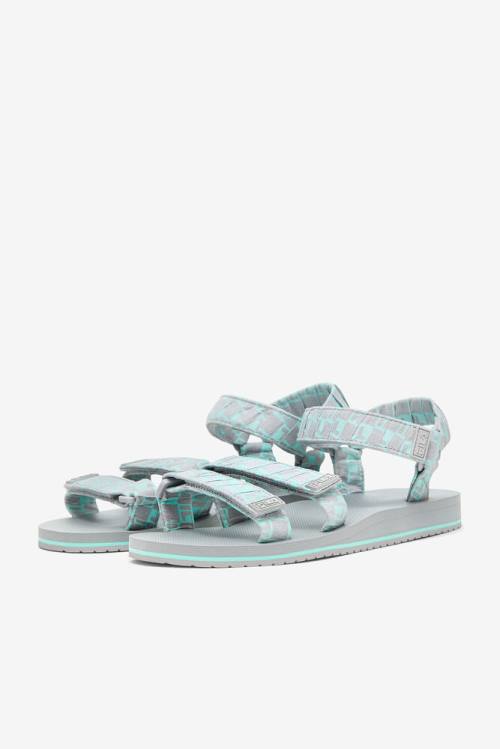 Light Turquoise Men's Fila Drifter Ts Bandana Sandals | Fila064QL