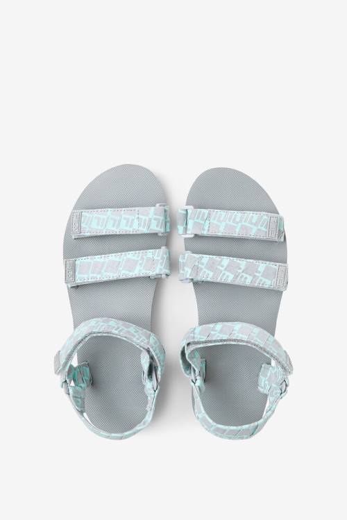 Light Turquoise Men's Fila Drifter Ts Bandana Sandals | Fila064QL