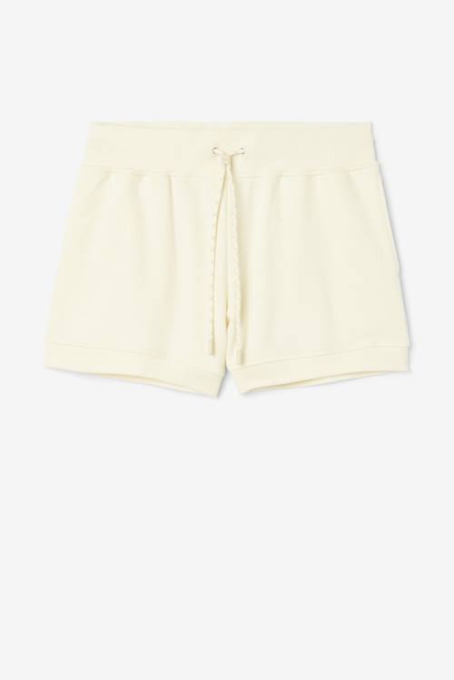 Light Yellow Women\'s Fila Evangeline Terry Shorts | Fila378TF