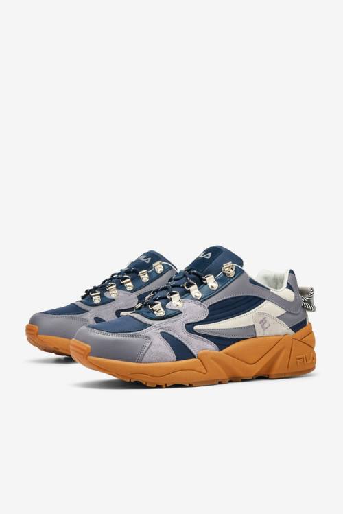 Metal Blue Men's Fila Trail-o-byte Sneakers | Fila109WC