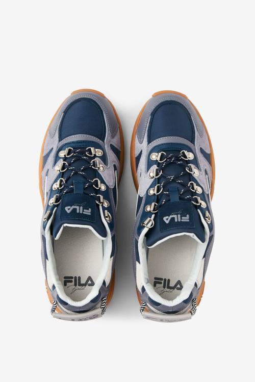 Metal Blue Men's Fila Trail-o-byte Sneakers | Fila109WC