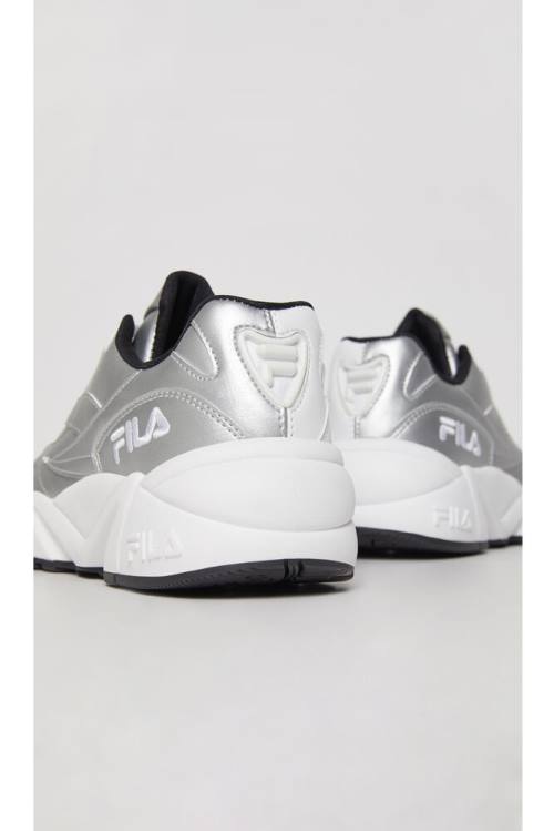 Metal Silver / White / Black Women's Fila V94m 50/50 Sneakers | Fila038JC