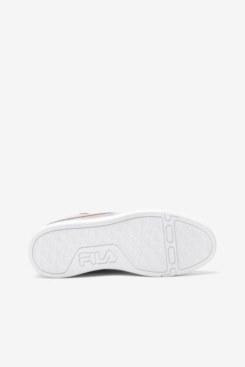 Metal Silver / White Women's Fila Gennaio Prism Suede Sneakers | Fila459WP