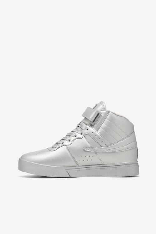 Metal Silver Women's Fila Vulc 13 Metallic Sneakers | Fila356FS