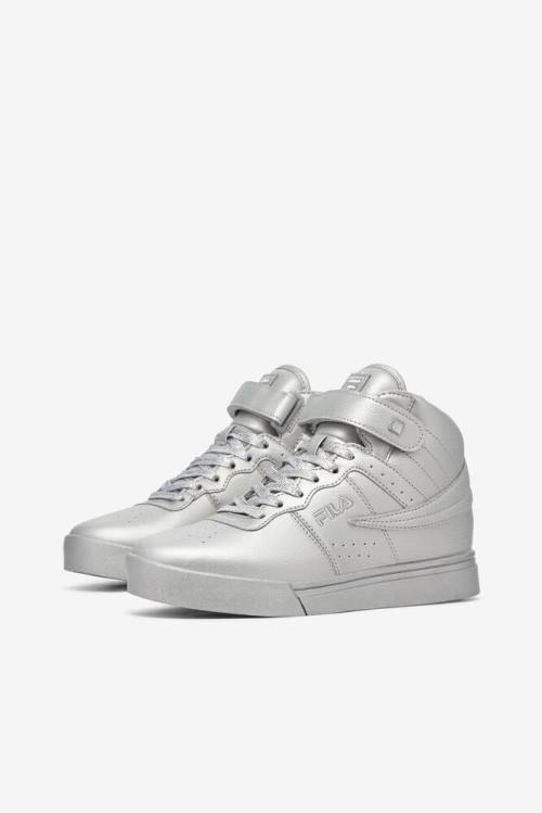 Metal Silver Women's Fila Vulc 13 Metallic Sneakers | Fila356FS