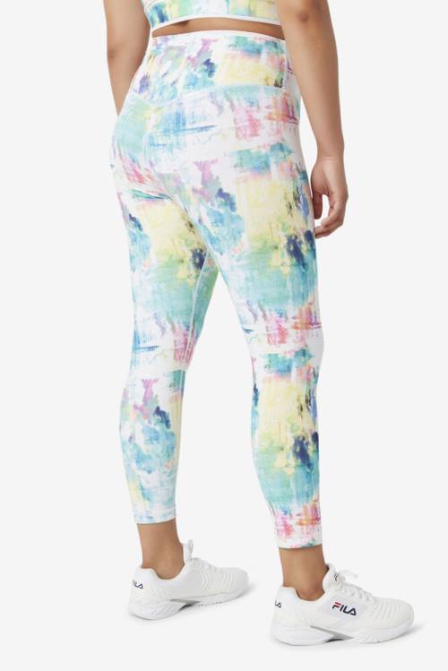 Multicolor Women's Fila Forza Sleek 7/8 Leggings | Fila154JK