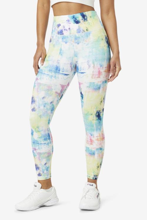 Multicolor Women's Fila Forza Sleek 7/8 Leggings | Fila842YU