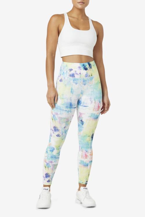 Multicolor Women's Fila Forza Sleek 7/8 Leggings | Fila842YU