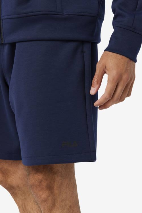 Navy / Black Men's Fila Balban Shorts | Fila059GR