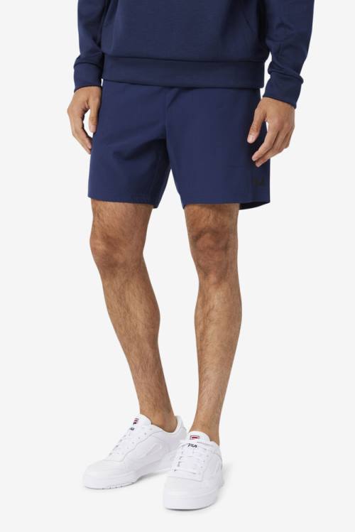 Navy / Black Men's Fila Finula Shorts | Fila738TM