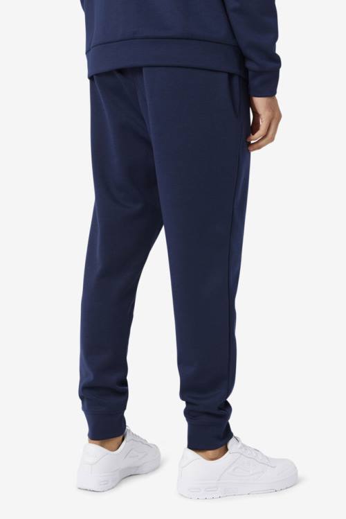 Navy / Black Men's Fila Himmat Jogger Pants | Fila039FN