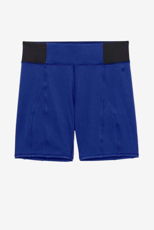 Navy / Black Women\'s Fila Forza 8\' Texture Bike Shorts | Fila354UY