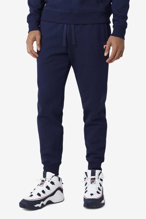 Navy Men's Fila Chardon Jogger Pants | Fila710NE