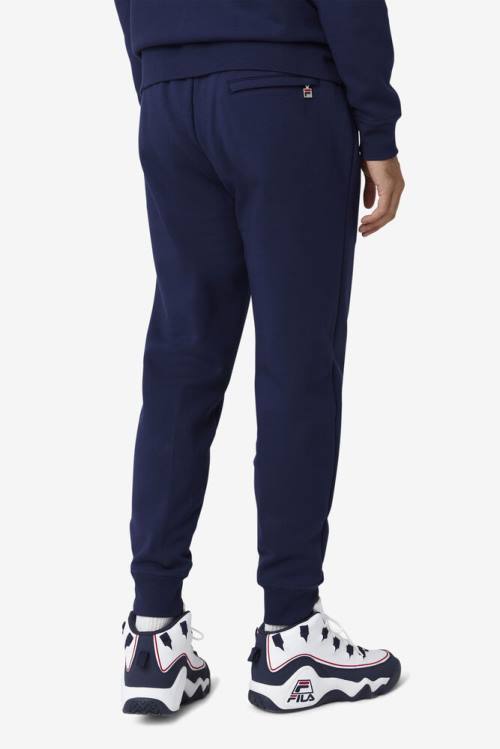 Navy Men's Fila Chardon Jogger Pants | Fila710NE