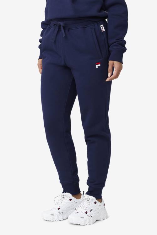 Navy Men's Fila Chardon Jogger Pants | Fila710NE