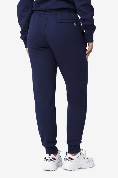 Navy Men's Fila Chardon Jogger Pants | Fila710NE