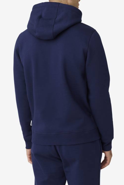 Navy Men's Fila Godfrey Hoodie | Fila254XS