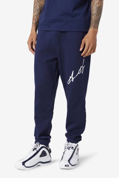 Navy Men's Fila Grant Hill Orson Pants | Fila967HO