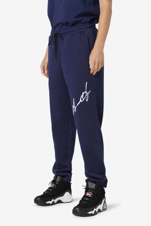 Navy Men's Fila Grant Hill Orson Pants | Fila967HO