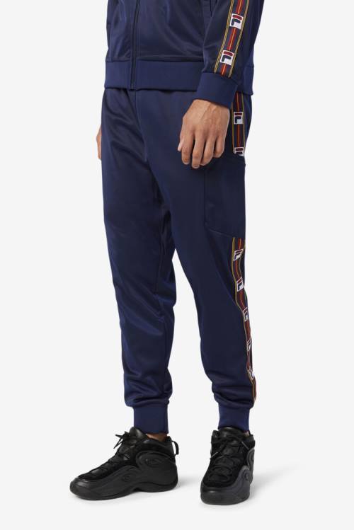 Navy Men's Fila Jaxson Pants | Fila346TV