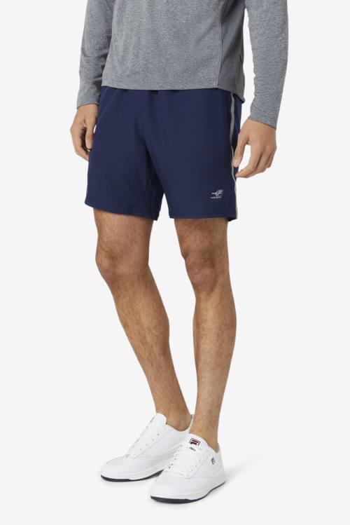 Navy Men's Fila Pickleball Shorts | Fila306EC