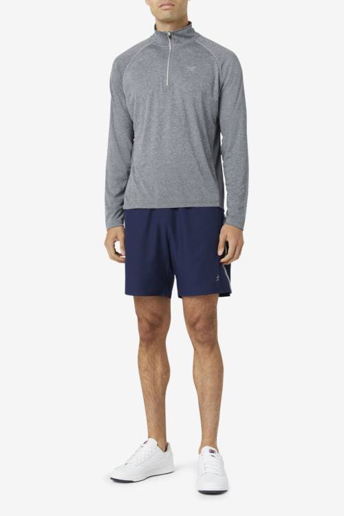 Navy Men's Fila Pickleball Shorts | Fila306EC