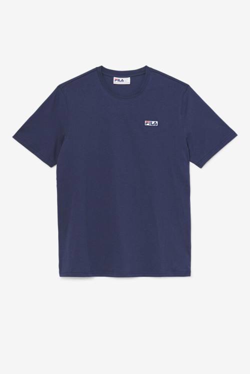 Navy Men\'s Fila Skylar Tee T Shirts | Fila276IM