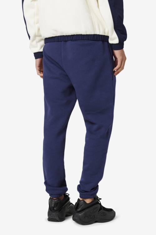 Navy Men's Fila Sunday Jogger Pants | Fila325RC