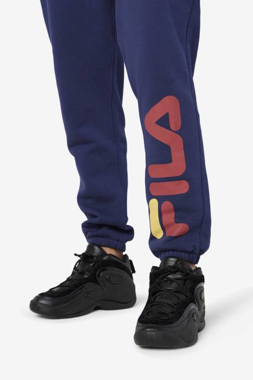 Navy Men's Fila Sunday Jogger Pants | Fila325RC