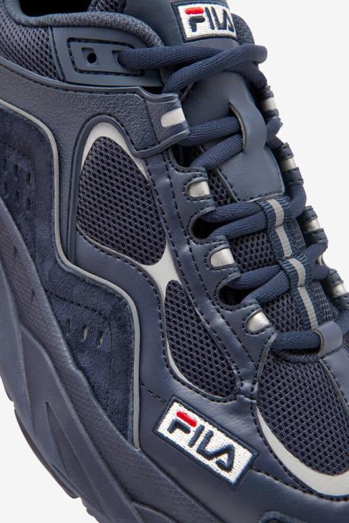 Navy Men's Fila Trigate Plus Sneakers | Fila307BD