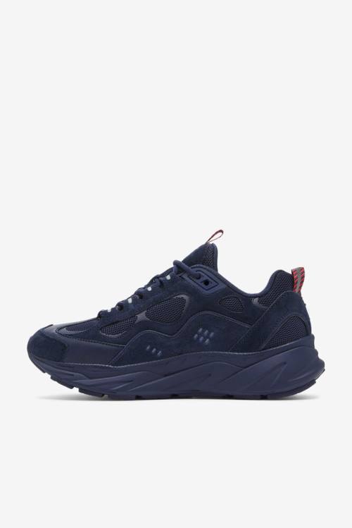 Navy Men's Fila Trigate X Brooks Brothers Sneakers | Fila273GD