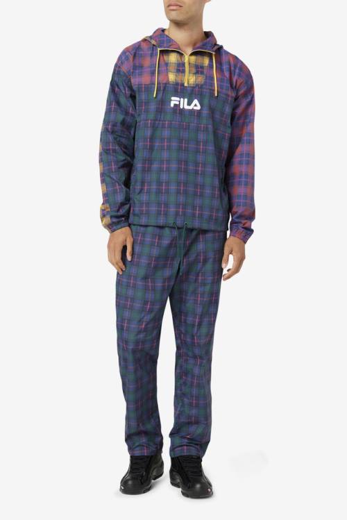 Navy Men's Fila Tyah Windpant Pants | Fila968EF