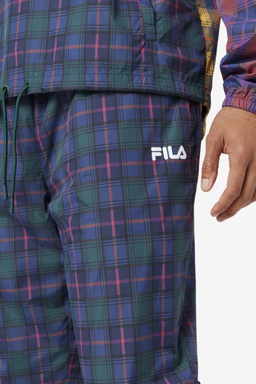 Navy Men's Fila Tyah Windpant Pants | Fila968EF