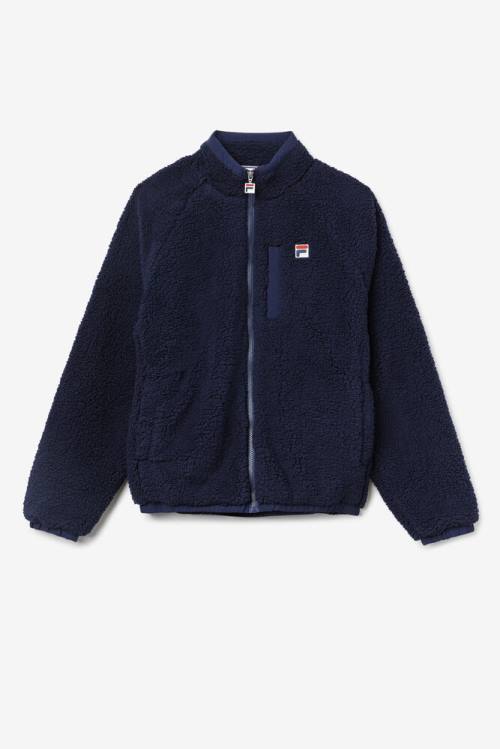 Navy Men\'s Fila Yuri Jackets | Fila814NX