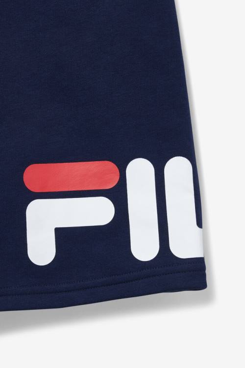 Navy Men's Fila Zeshawn Shorts | Fila839UG