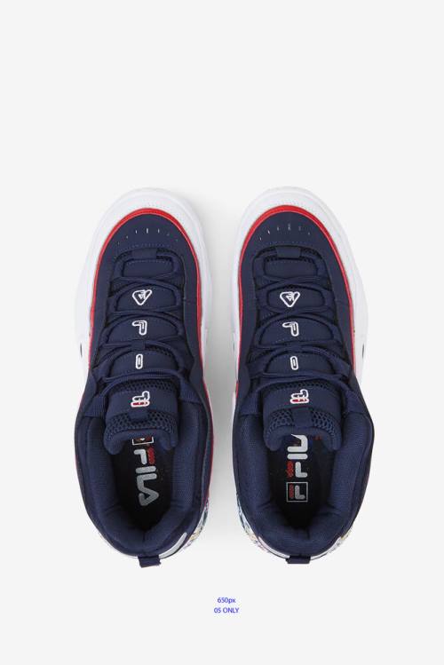 Navy / Multicolor / White Men's Fila Grant Hill 3 Diy Sneakers | Fila945ZT