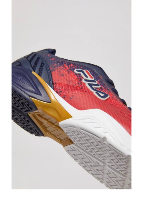 Navy / Red / White Men's Fila Axilus 2 Energized Tennis Shoes | Fila125RG