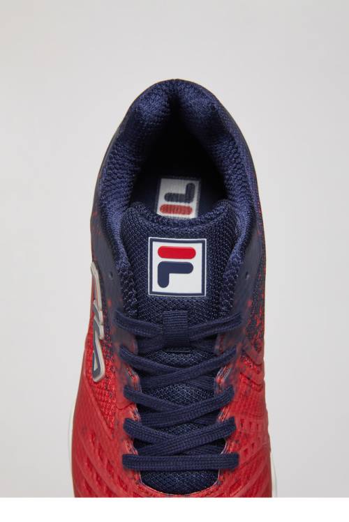 Navy / Red / White Men's Fila Axilus 2 Energized Tennis Shoes | Fila125RG