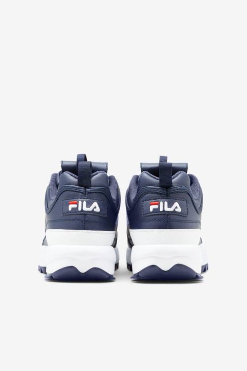 Navy / Red / White Men's Fila Disruptor 2 Premium Sneakers | Fila739BY