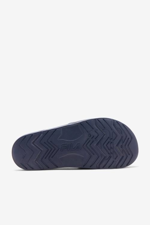 Navy / Red / White Men's Fila Drifter Slides | Fila298OV