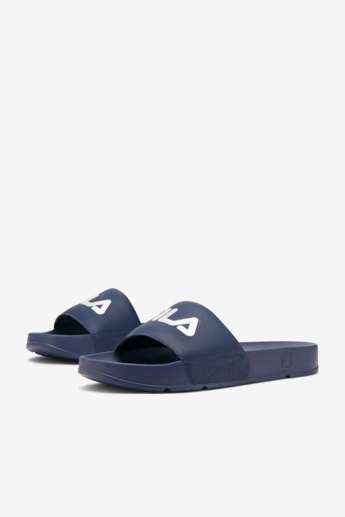 Navy / Red / White Men's Fila Drifter Slides | Fila298OV