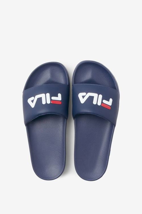 Navy / Red / White Men's Fila Drifter Slides | Fila298OV