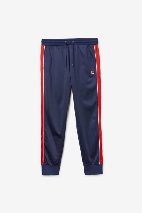 Navy / Red / White Men\'s Fila Elijah Track Pants | Fila879SC