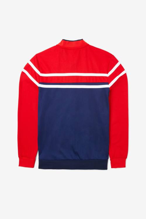 Navy / Red / White Men's Fila Naso Jackets | Fila057WF