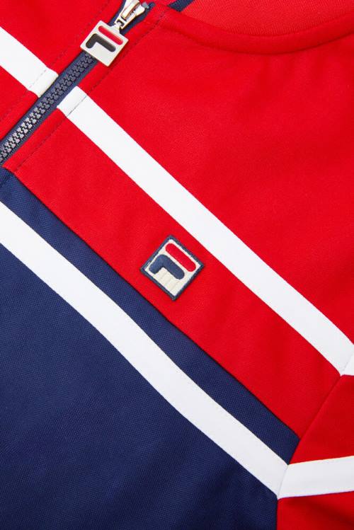 Navy / Red / White Men's Fila Naso Jackets | Fila057WF