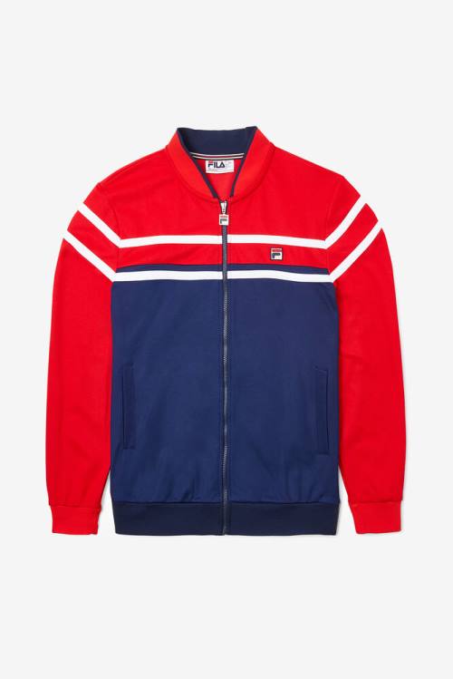 Navy / Red / White Men\'s Fila Naso Jackets | Fila057WF