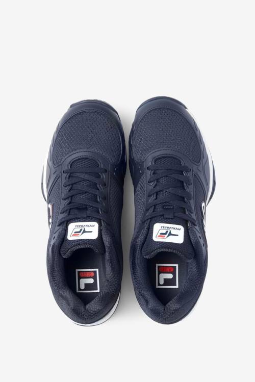 Navy / Red / White Men's Fila Volley Zone Sneakers | Fila164AB