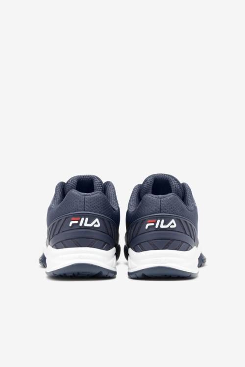 Navy / Red / White Men's Fila Volley Zone Sneakers | Fila164AB